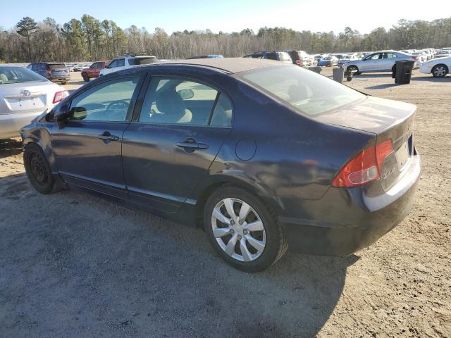 1HGFA16598L045286 - 2008 HONDA CIVIC LX BLUE photo 2