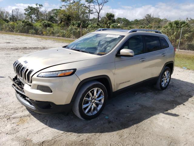 1C4PJLDS5FW782990 - 2015 JEEP CHEROKEE LIMITED GOLD photo 1