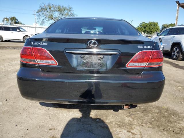 JTHBA30G465172546 - 2006 LEXUS ES 330 BLACK photo 6