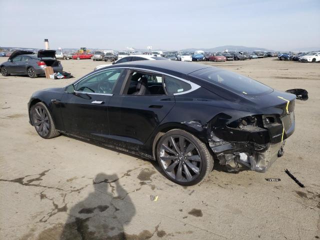 5YJSA1E21HF215793 - 2017 TESLA MODEL S Սև լուսանկար 2