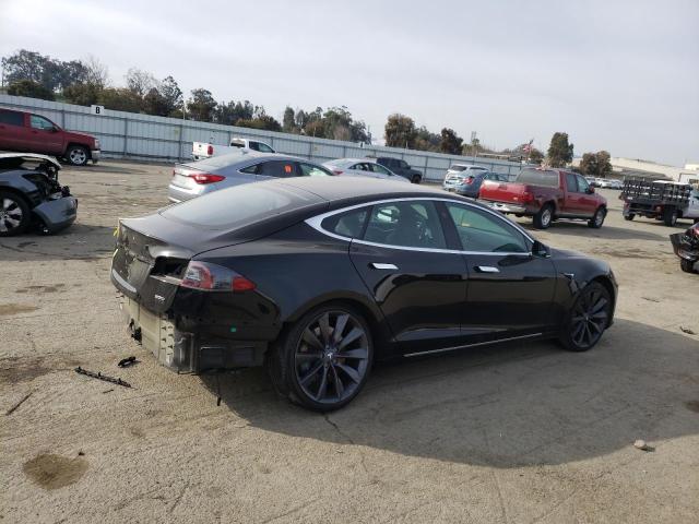 5YJSA1E21HF215793 - 2017 TESLA MODEL S Սև լուսանկար 3