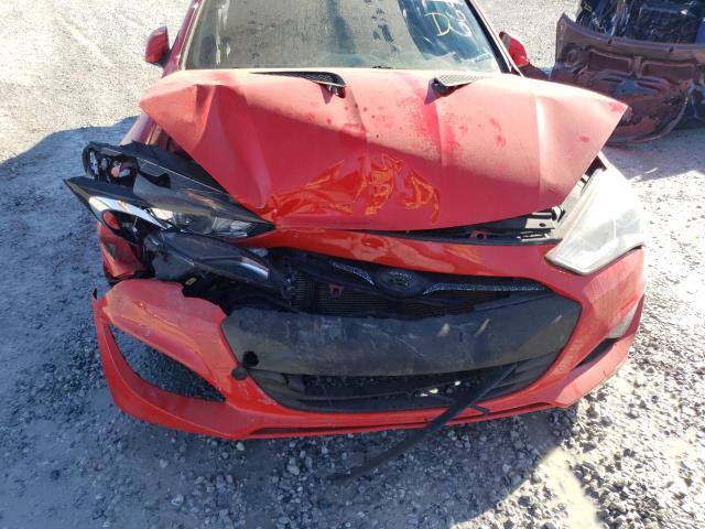 KMHHT6KJ9FU126695 - 2015 HYUNDAI GENESIS CO 3.8L RED photo 9