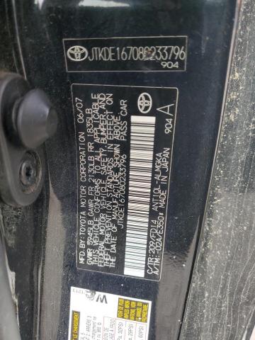 JTKDE167080233796 - 2008 TOYOTA SCION TC 黑色 照片 12