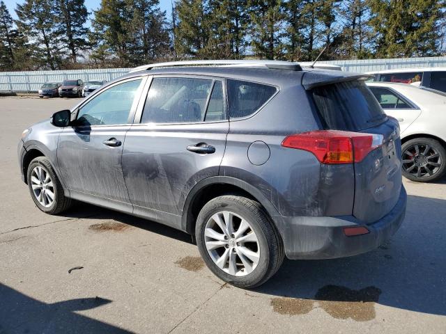 2T3DFREVXDW094835 - 2013 TOYOTA RAV4 LIMITED GRAY photo 2