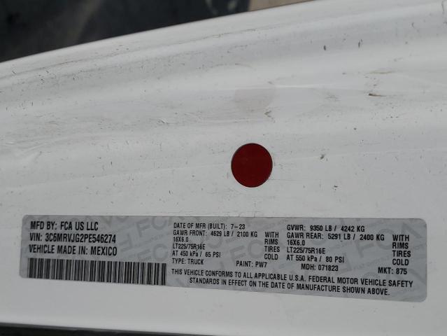 3C6MRVJG2PE546274 - 2023 RAM PROMASTER 3500 HIGH 白色 照片 14