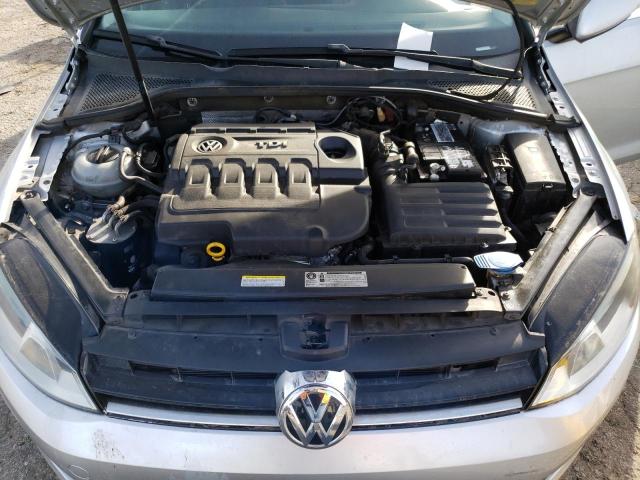 3VWCA7AU0FM509089 - 2015 VOLKSWAGEN GOLF SPORT TDI S SILVER photo 11