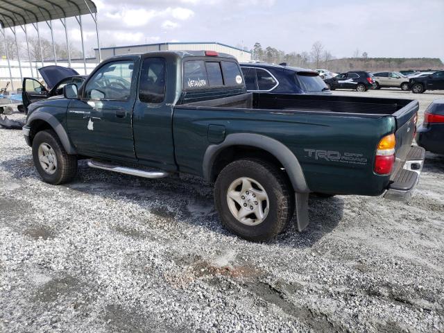 5TESN92N13Z195151 - 2003 TOYOTA TACOMA XTRACAB PRERUNNER GREEN photo 2