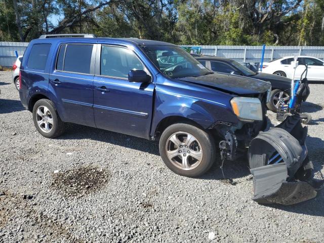 5FNYF3H47DB006668 - 2013 HONDA PILOT EX BLUE photo 4