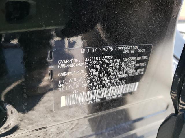 JF2SKAXC1MH557016 - 2021 SUBARU FORESTER TOURING 黑色 照片 12