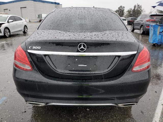 55SWF4JB5JU268222 - 2018 MERCEDES-BENZ C 300 BLACK photo 6