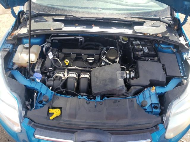 1FAHP3F21CL368107 - 2012 FORD FOCUS SE BLUE photo 11