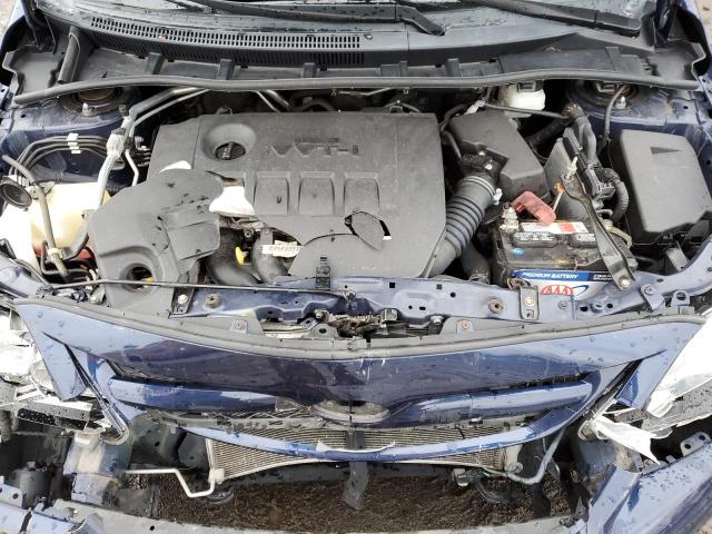 2T1BU4EE6CC894007 - 2012 TOYOTA COROLLA BASE BLUE photo 11