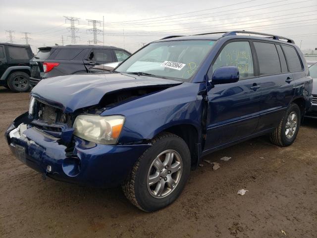 JTEDP21A840001401 - 2004 TOYOTA HIGHLANDER BASE BLUE photo 1