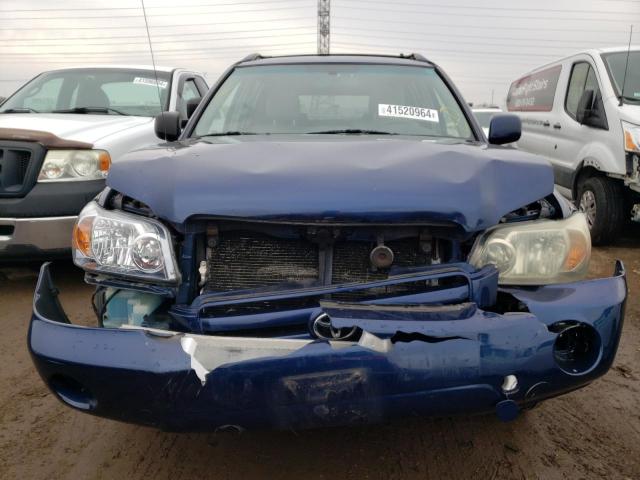 JTEDP21A840001401 - 2004 TOYOTA HIGHLANDER BASE BLUE photo 5