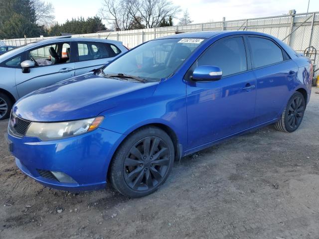 KNAFW4A34A5295968 - 2010 KIA FORTE SX BLUE photo 1