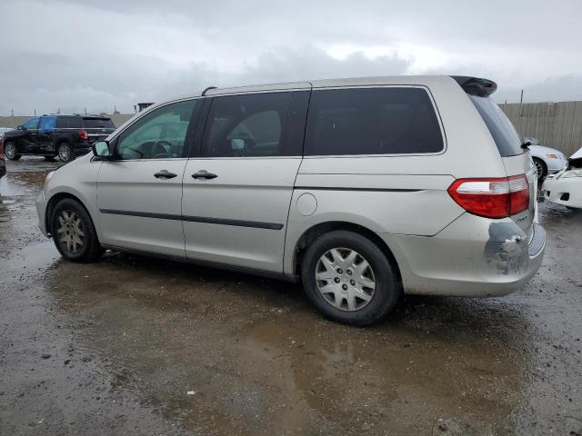 5FNRL382X6B110392 - 2006 HONDA ODYSSEY LX SILVER photo 2