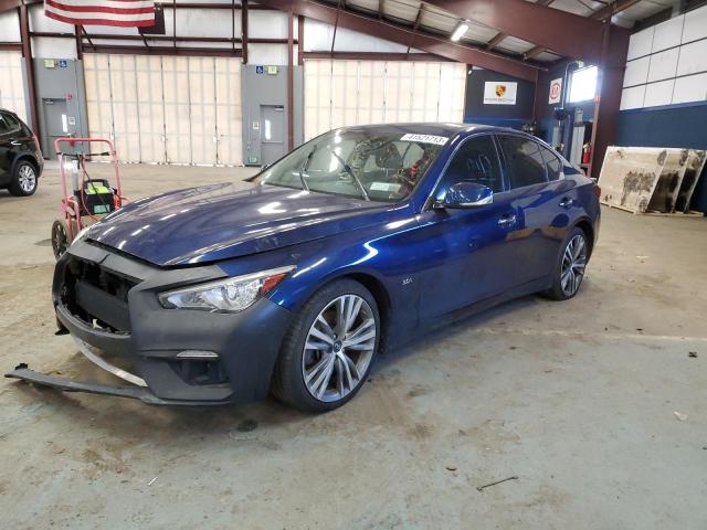 JN1EV7ARXJM440706 - 2018 INFINITI Q50 LUXE BLUE photo 1