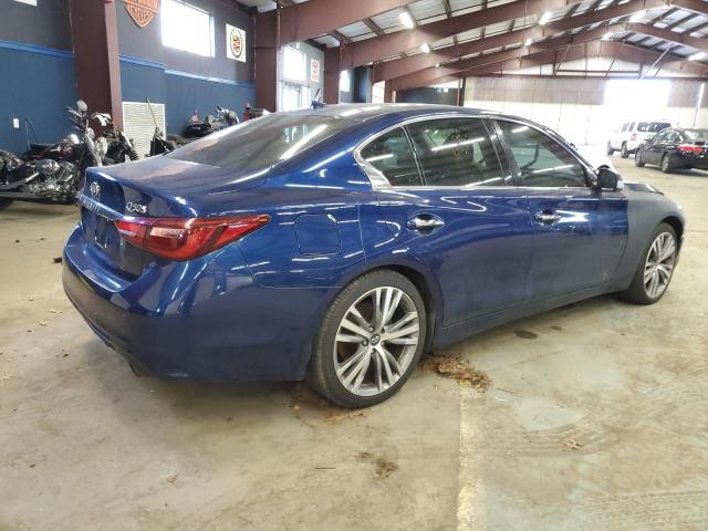 JN1EV7ARXJM440706 - 2018 INFINITI Q50 LUXE BLUE photo 3