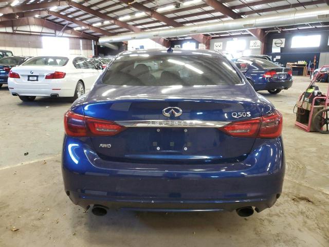 JN1EV7ARXJM440706 - 2018 INFINITI Q50 LUXE BLUE photo 6