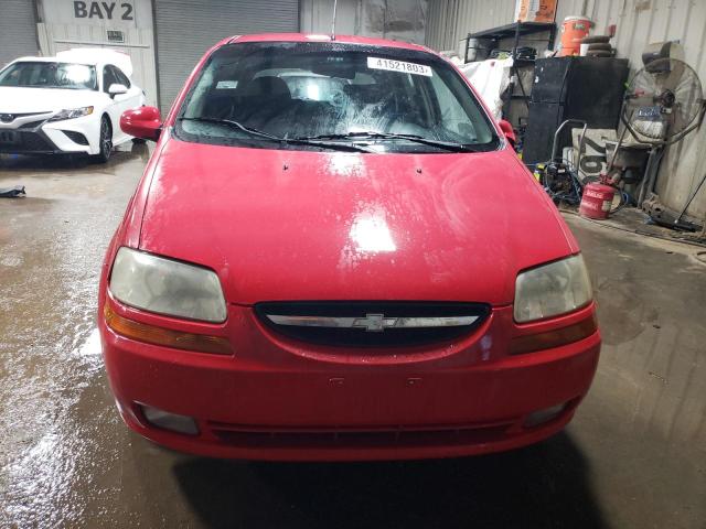 KL1TD66697B737722 - 2007 CHEVROLET AVEO BASE Qırmızı foto 5