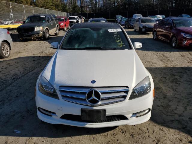 WDDGF5EB5BR154650 - 2011 MERCEDES-BENZ C 300 WHITE photo 5