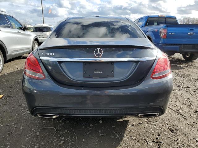 55SWF4JB1GU134459 - 2016 MERCEDES-BENZ C 300 GRAY photo 6