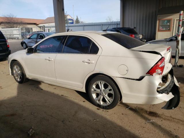 3FAHP0HA7CR209211 - 2012 FORD FUSION SE WHITE photo 2