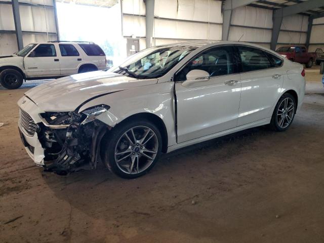 3FA6P0D91DR279632 - 2013 FORD FUSION TITANIUM WHITE photo 1