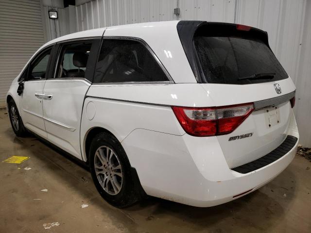 5FNRL5H60BB018927 - 2011 HONDA ODYSSEY EXL WHITE photo 2