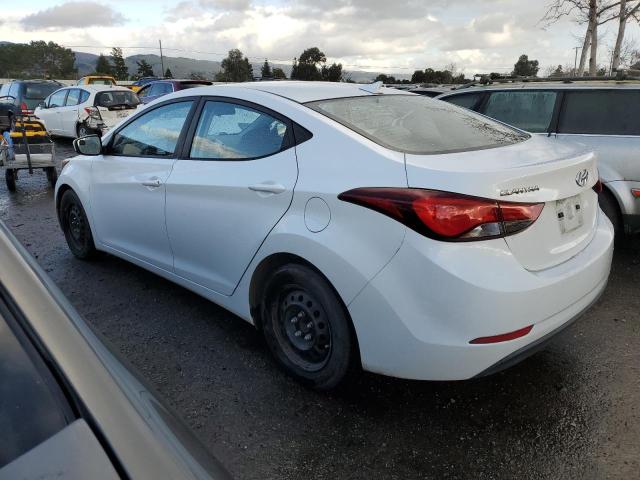 5NPDH4AE8GH700700 - 2016 HYUNDAI ELANTRA SE WHITE photo 2