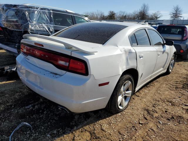 2C3CDXBG6EH198224 - 2014 DODGE CHARGER SE WHITE photo 3