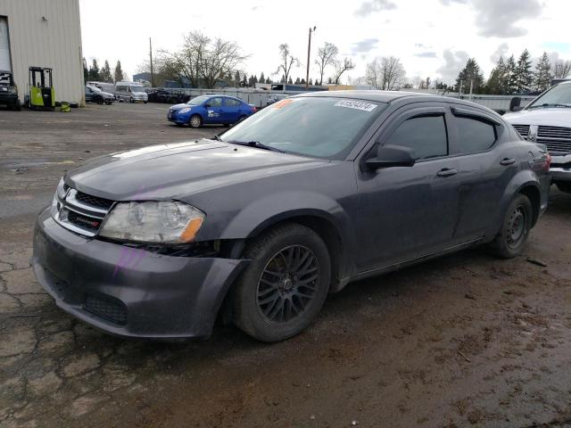 1C3CDZAB0EN190581 - 2014 DODGE AVENGER SE GRAY photo 1