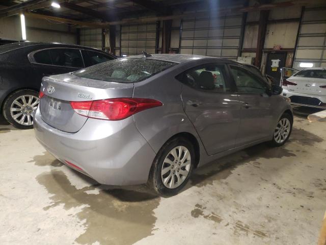 KMHDH4AEXCU325307 - 2012 HYUNDAI ELANTRA GLS GRAY photo 3