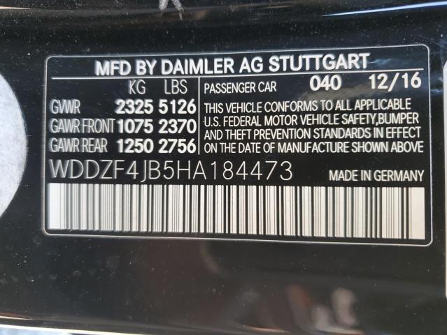 WDDZF4JB5HA184473 - 2017 MERCEDES-BENZ E 300 BLACK photo 13