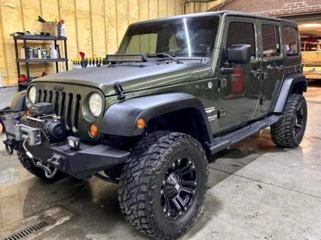 1J4GA59137L159361 - 2007 JEEP WRANGLER SAHARA GREEN photo 2