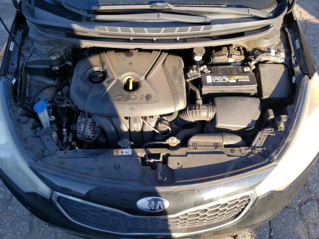 KNAFX4A86E5153734 - 2014 KIA FORTE EX BLACK photo 11