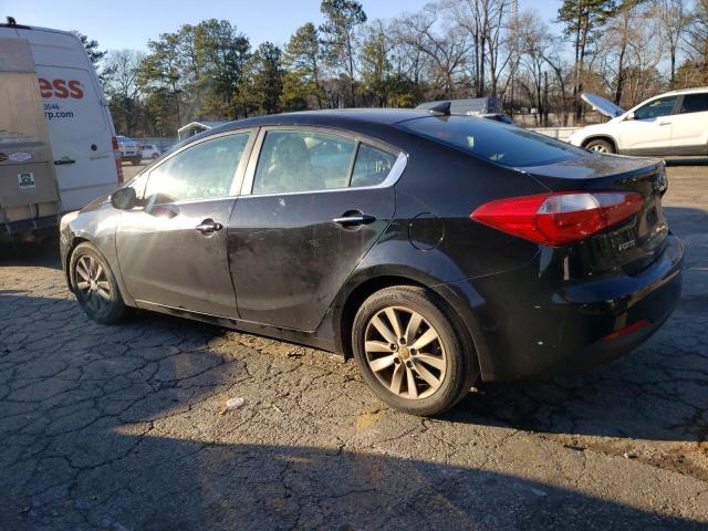 KNAFX4A86E5153734 - 2014 KIA FORTE EX BLACK photo 2