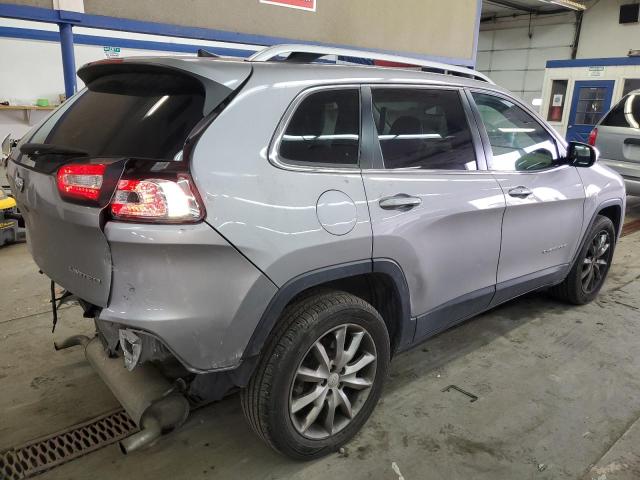 1C4PJMDX9JD554349 - 2018 JEEP CHEROKEE LIMITED SILVER photo 3