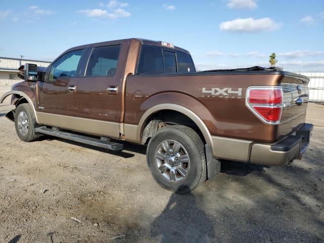 1FTFW1ET1CFB10056 - 2012 FORD F150 SUPERCREW BROWN photo 2