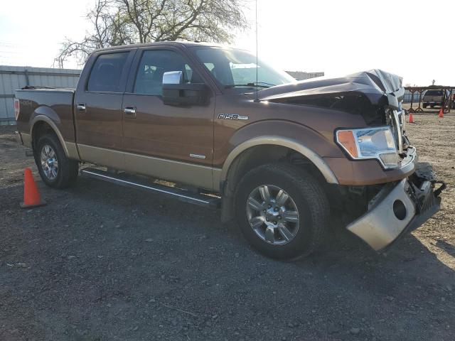 1FTFW1ET1CFB10056 - 2012 FORD F150 SUPERCREW BROWN photo 4