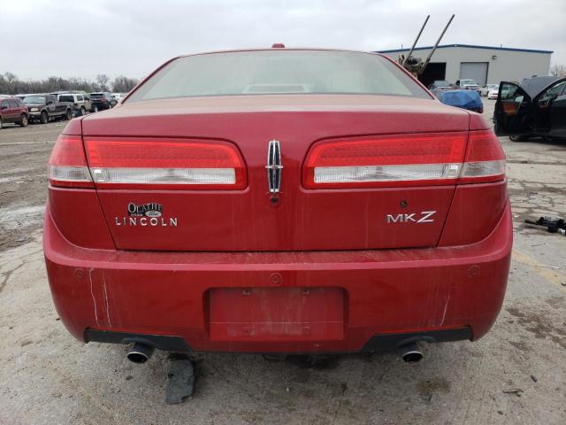 3LNHL2GC9CR827811 - 2012 LINCOLN MKZ RED photo 6