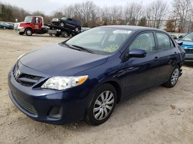 2T1BU4EE0CC915627 - 2012 TOYOTA COROLLA BASE BLUE photo 1