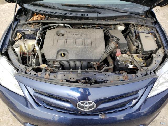 2T1BU4EE0CC915627 - 2012 TOYOTA COROLLA BASE BLUE photo 11