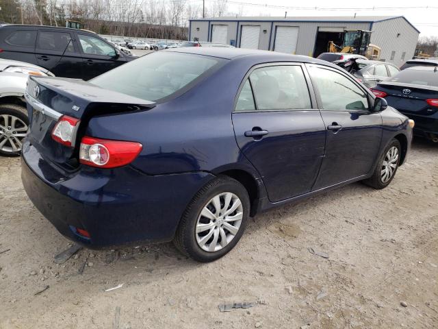 2T1BU4EE0CC915627 - 2012 TOYOTA COROLLA BASE BLUE photo 3