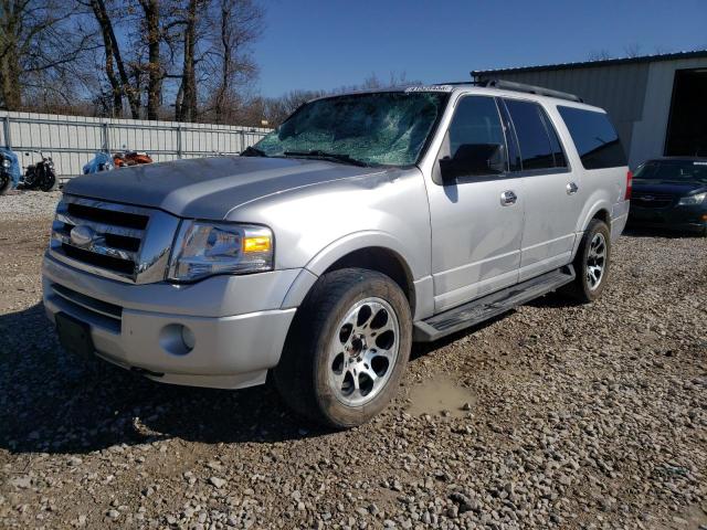 1FMJK1G56AEA13499 - 2010 FORD EXPEDITION EL XLT SILVER photo 1