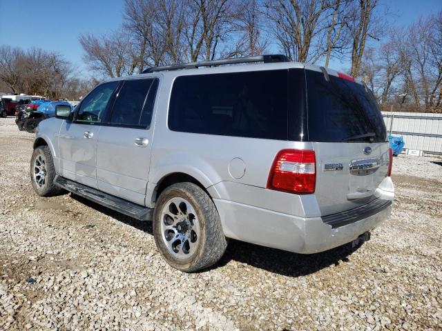 1FMJK1G56AEA13499 - 2010 FORD EXPEDITION EL XLT SILVER photo 2