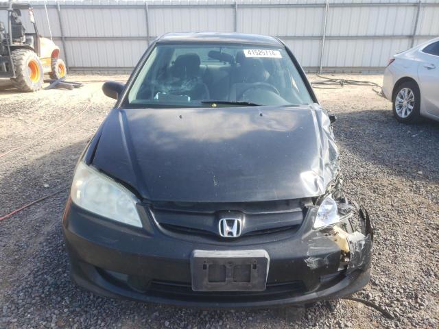 1HGES16335L020984 - 2005 HONDA CIVIC DX VP BLACK photo 5