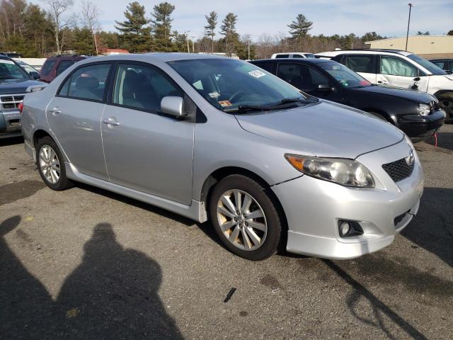 2T1BU4EE6AC451417 - 2010 TOYOTA COROLLA BASE SILVER photo 4
