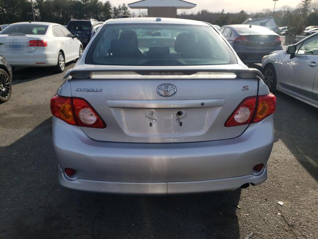 2T1BU4EE6AC451417 - 2010 TOYOTA COROLLA BASE SILVER photo 6