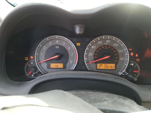 2T1BU4EE6AC451417 - 2010 TOYOTA COROLLA BASE SILVER photo 9